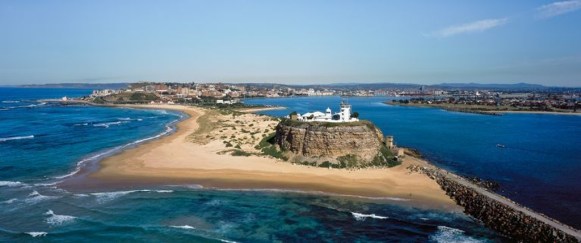 Newcastle's Nobby's Beach - Photo, courtesy Newcastle Convention Bureau