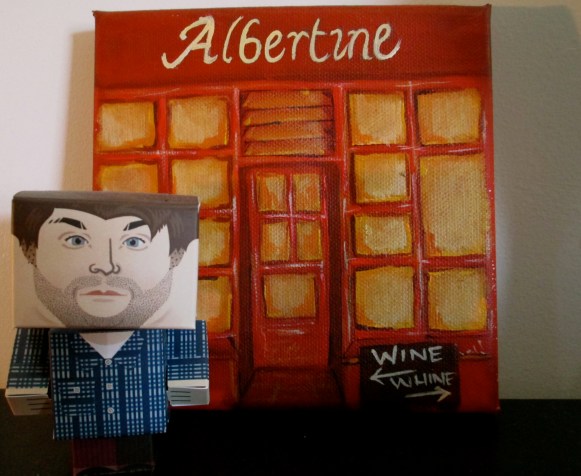 The Wine Idealist out the front of the Albertine