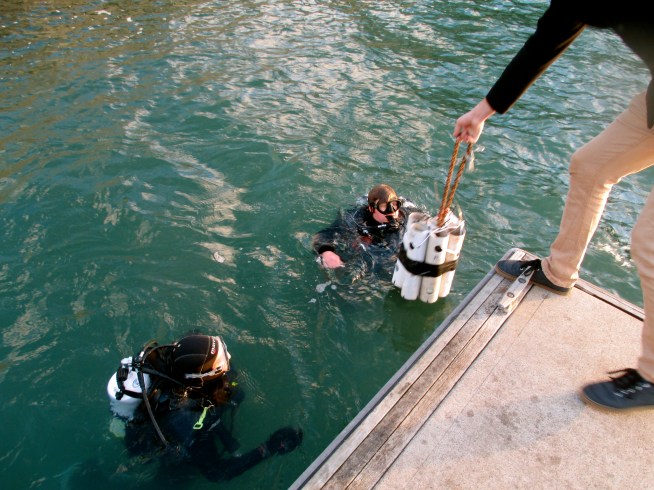 Ben and Chris from DSS Sinking Precious Treasure - photo by The Wine Idealist