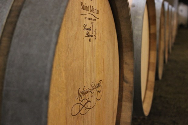 Stefano Lubiana barrels - photo courtesy of Stefano Lubiana