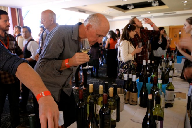 Inspecting What's In The Glass? - photo by The Wine Idealist