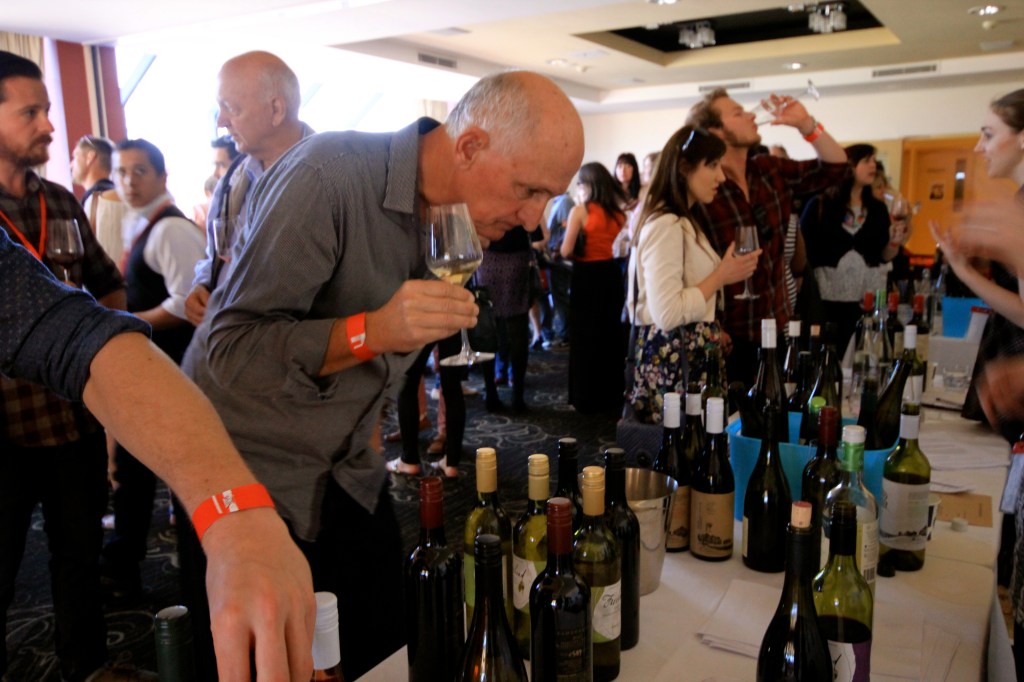 Inspecting What's In The Glass? - photo by The Wine Idealist