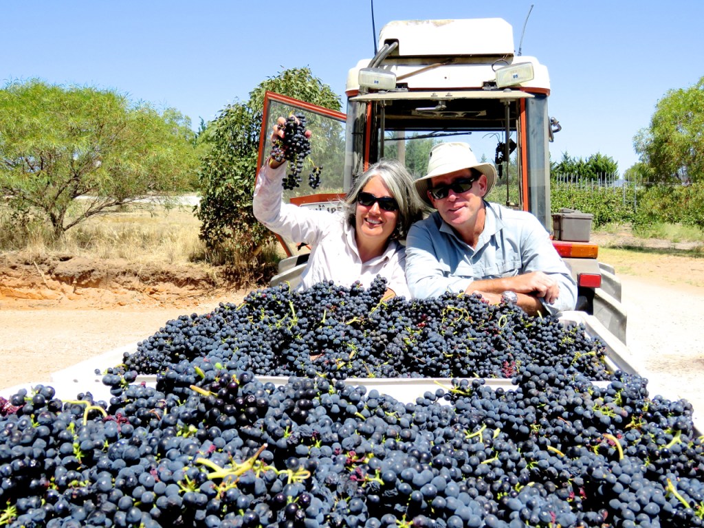 Dr Irina Santiago-Brown and her husband Dudley Brown - photo courtesy of Inkwell Wines
